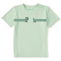 Kids Happy Dachshund Short Sleeve Crusher Tee product image 1
