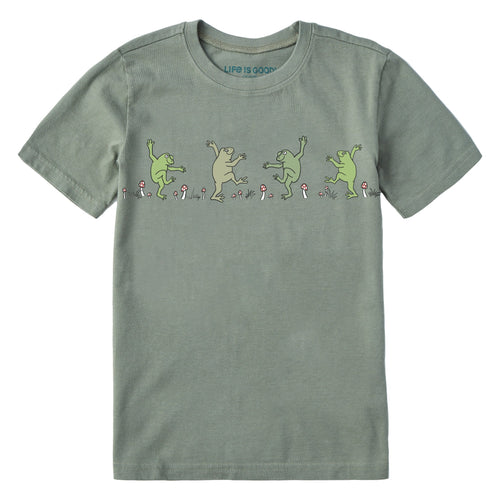 Kids Dancing Frogs Mushrooms Short Sleeve Crusher Tee product image 1