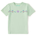 Kids Floral Butterfly Heart Short Sleeve Crusher Tee product image 1