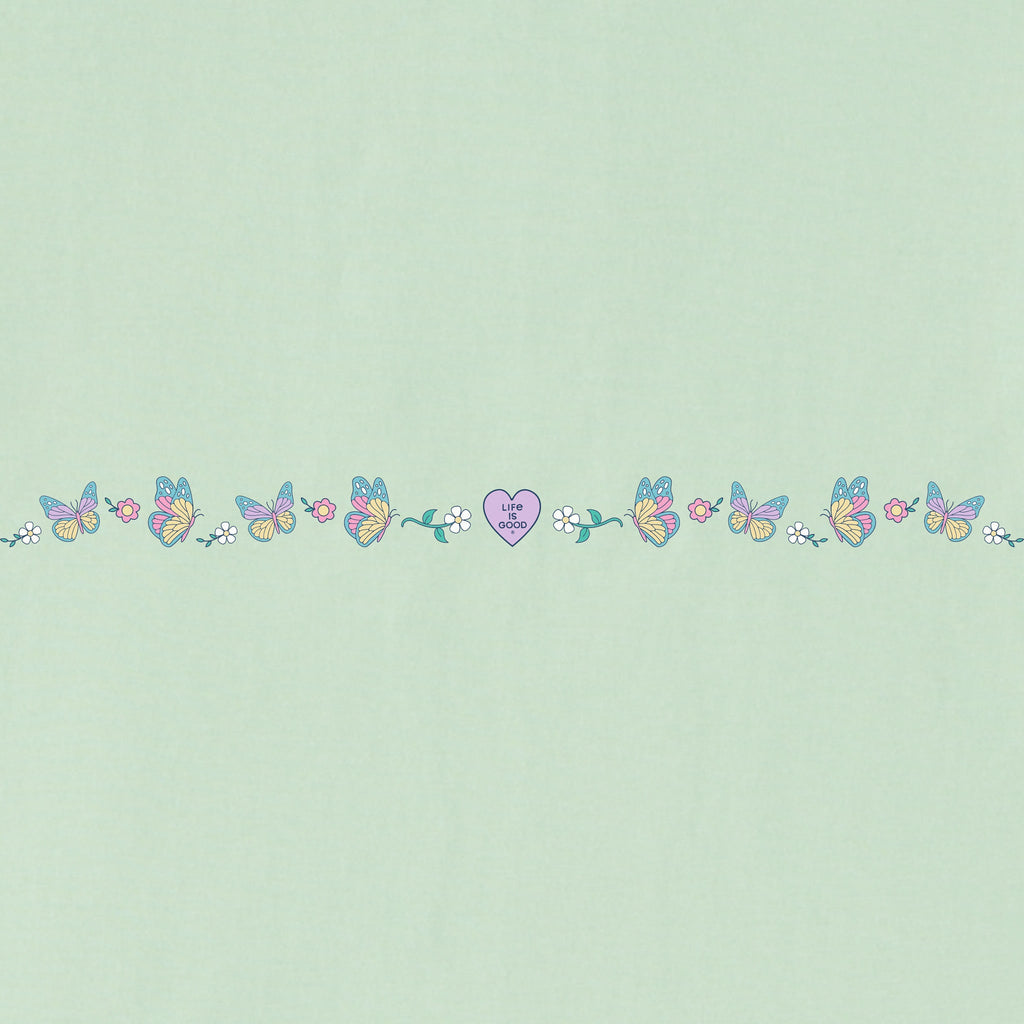Kids Floral Butterfly Heart Short Sleeve Crusher Tee product image 2