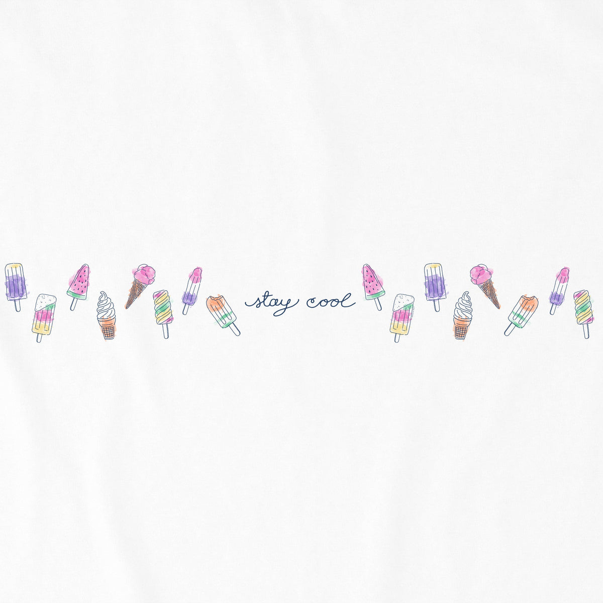 Toddler Ice Cream Stay Cool Short Sleeve Crusher Tee product image 2
