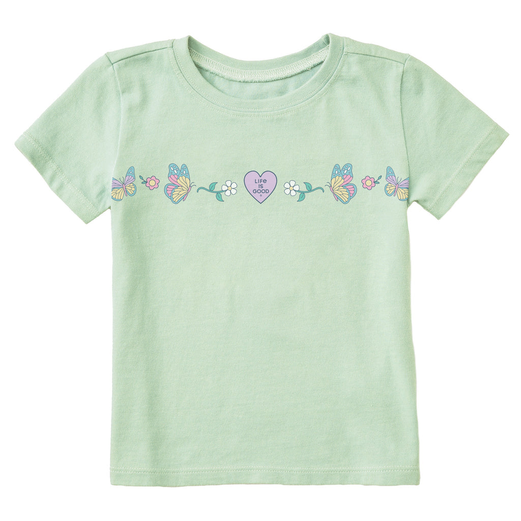 Toddler Floral Butterfly Heart Short Sleeve Crusher Tee product image 1