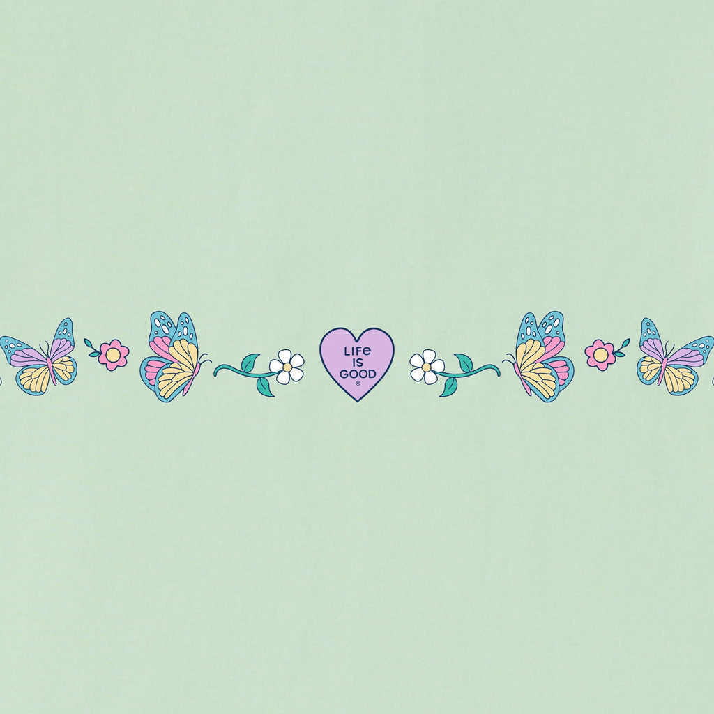 Toddler Floral Butterfly Heart Short Sleeve Crusher Tee product image 2