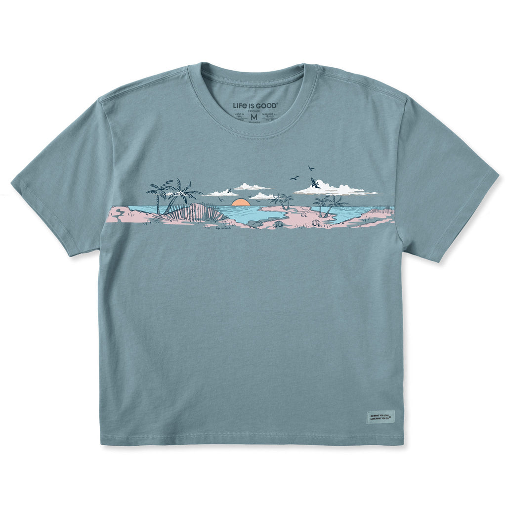 Women's Beach Vista Short Sleeve Crusher Boxy Tee product image 1