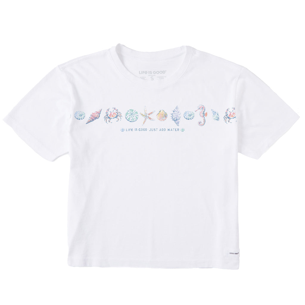 Women's Just Add Water Shells Short Sleeve Crusher Boxy Tee product image 1