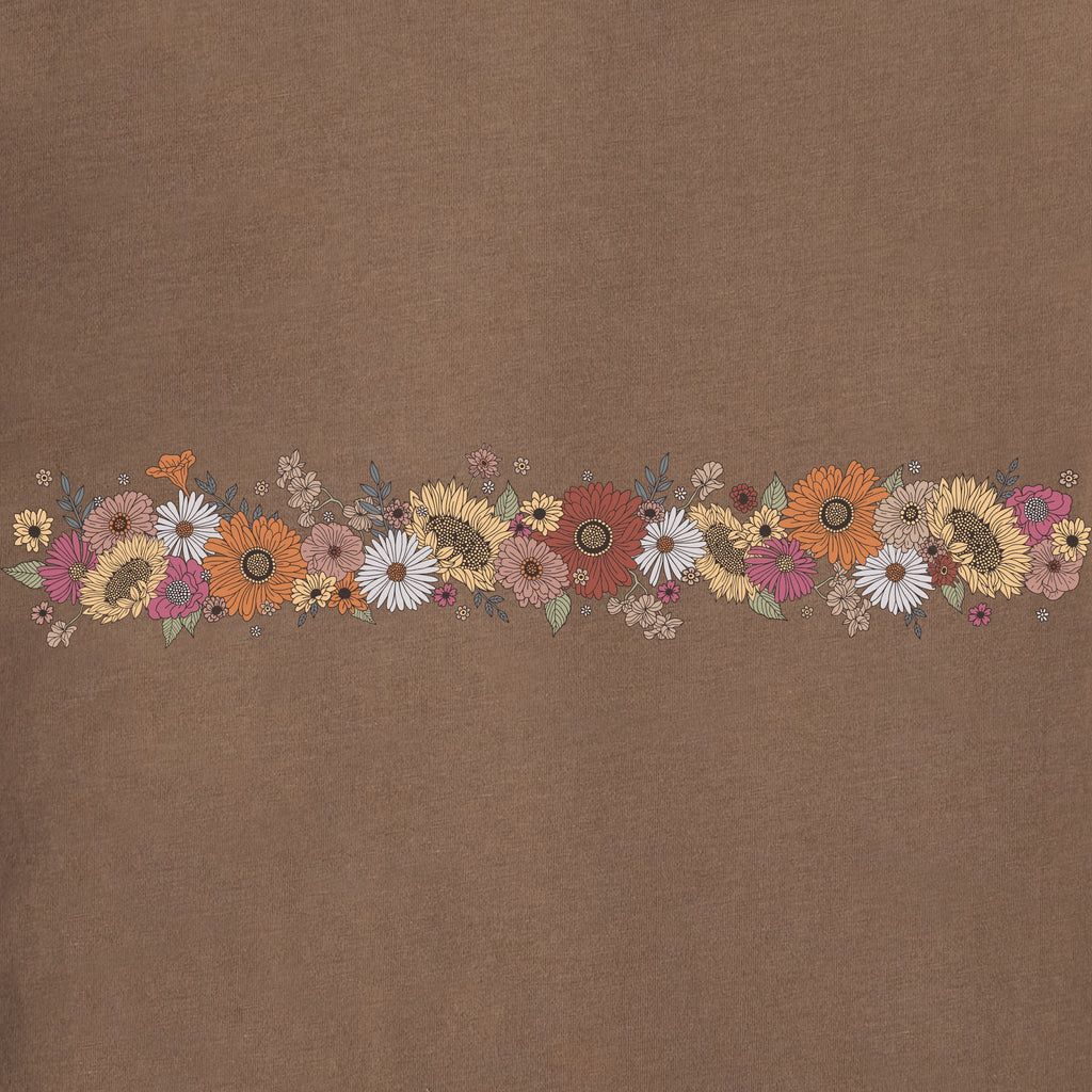 Women's Beautiful Energy Flowers Short Sleeve Crusher Boxy product image 2
