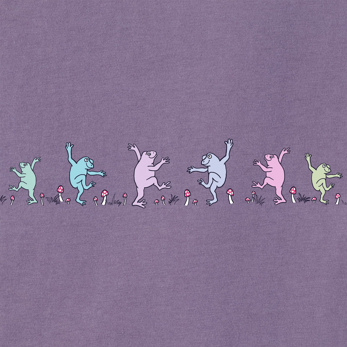 Women's Dancing Frogs Mushrooms Short Sleeve Crusher Boxy product image 2