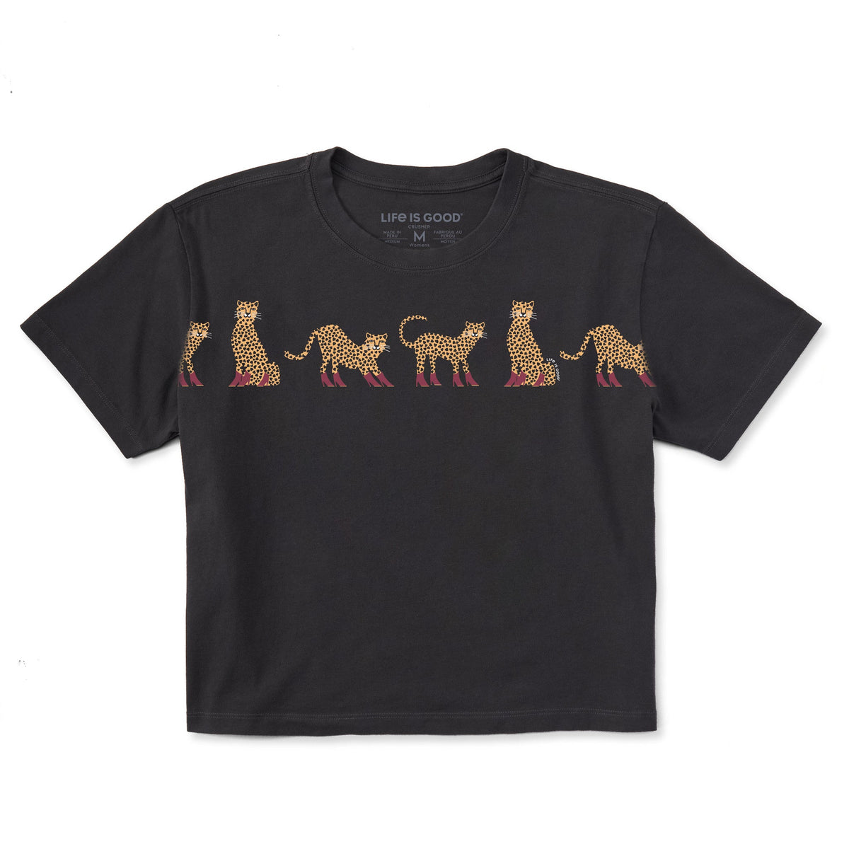 Women's Cheetahs in Boots Short Sleeve Crusher Boxy Tee product image 1