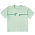 Women's Happy Dachshund Short Sleeve Crusher Boxy Tee product image 1