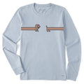 Women's Happy Dachshund Long Sleeve Crusher Tee product image 1