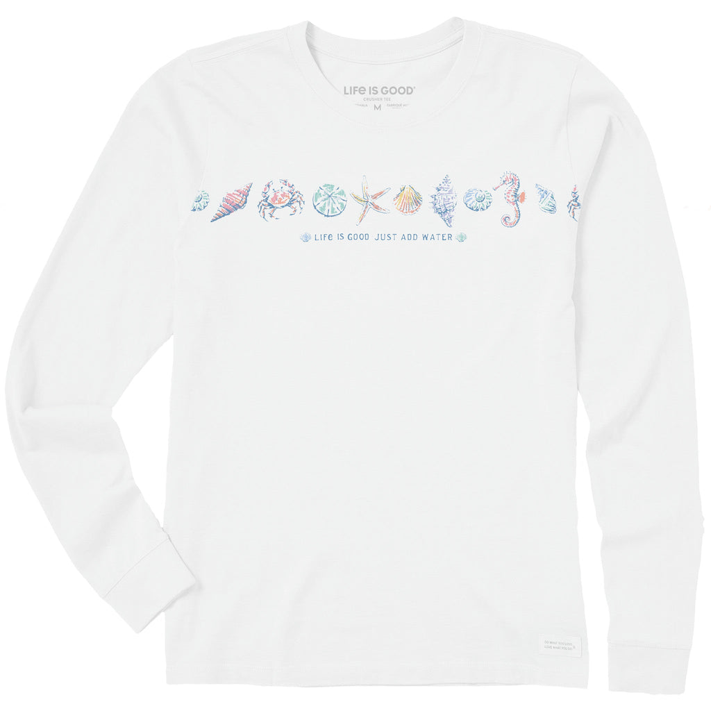 Women's Just Add Water Shells Long Sleeve Crusher Tee product image 1