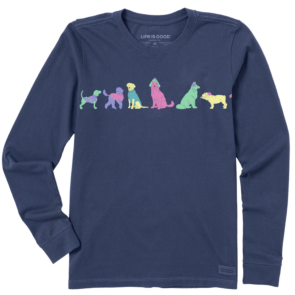 Women's Must Like Dogs Long Sleeve Crusher Tee product image 1