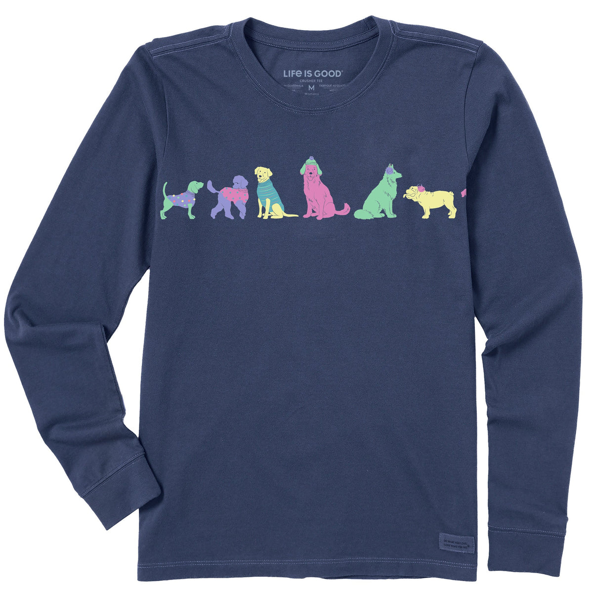 Women's Must Like Dogs Long Sleeve Crusher Tee product image 1