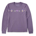Women's Floral Butterfly Heart Long Sleeve Crusher Tee product image 1