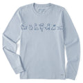 Women's Inkbrush Pups Long Sleeve Crusher Tee product image 1