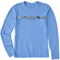 Women's Vintage Cats in Flowers Long Sleeve Crusher Tee product image 1