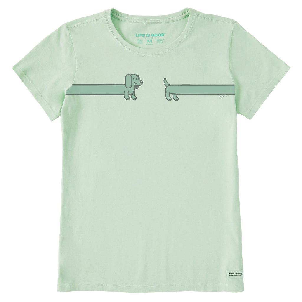 Women's Happy Dachshund Short Sleeve Crusher Tee product image 1