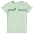 Women's Happy Dachshund Short Sleeve Crusher Tee product image 1