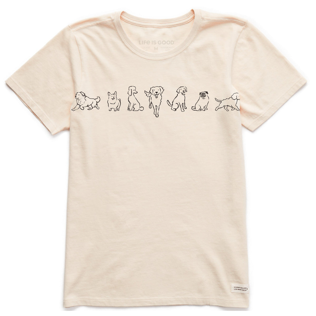 Women's Inkbrush Pups Short Sleeve Crusher Tee product image 1
