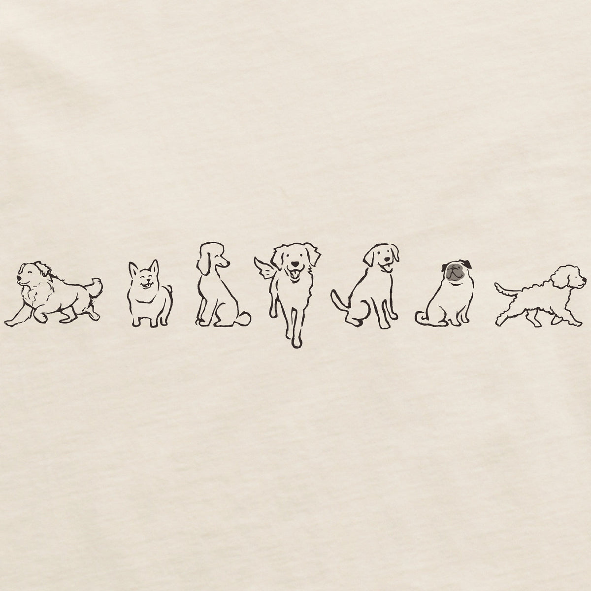 Women's Inkbrush Pups Short Sleeve Crusher Tee product image 2