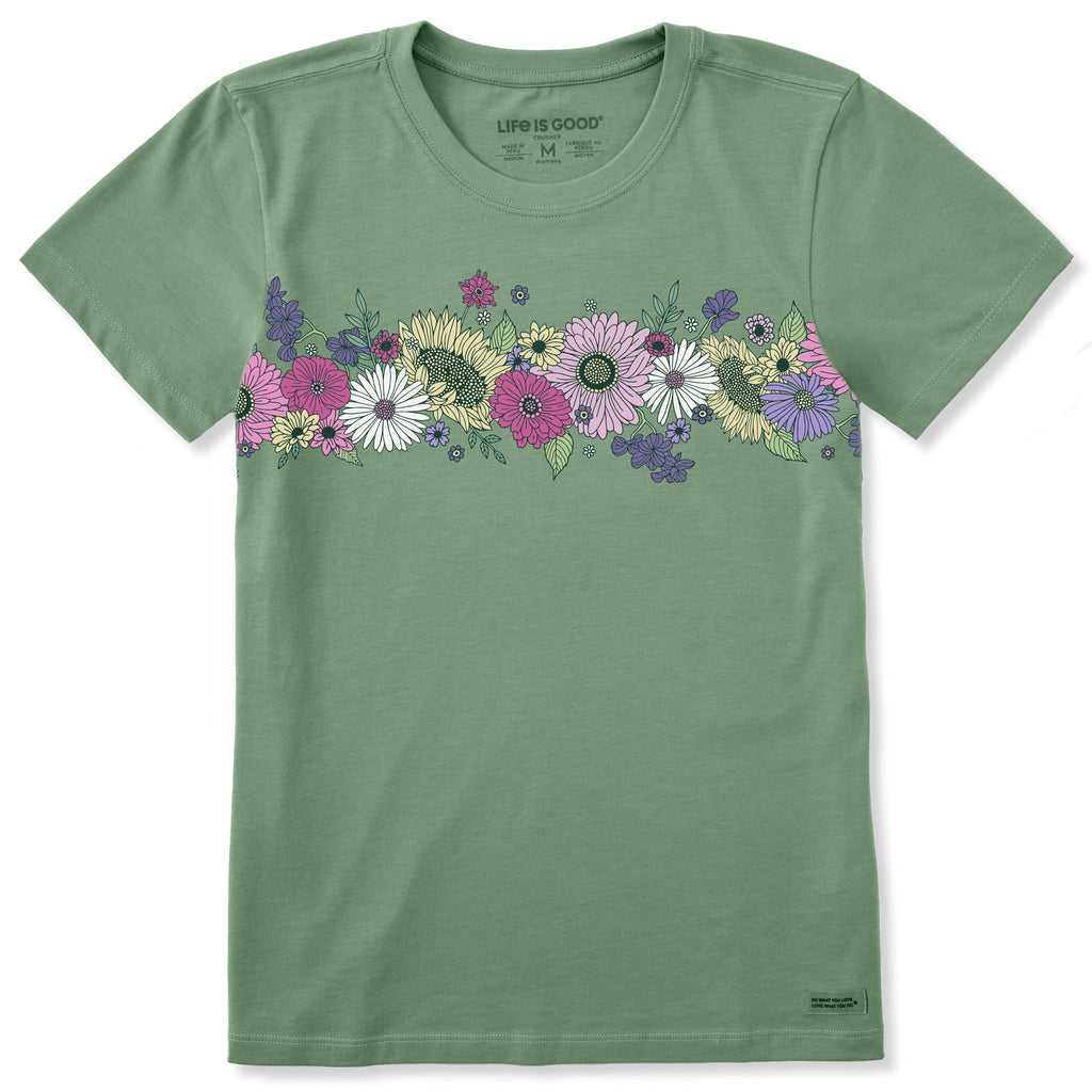 Women's Beautiful Energy Flowers Short Sleeve Crusher Tee product image 1