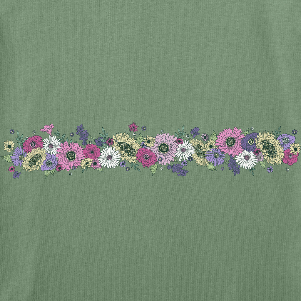Women's Beautiful Energy Flowers Short Sleeve Crusher Tee product image 2