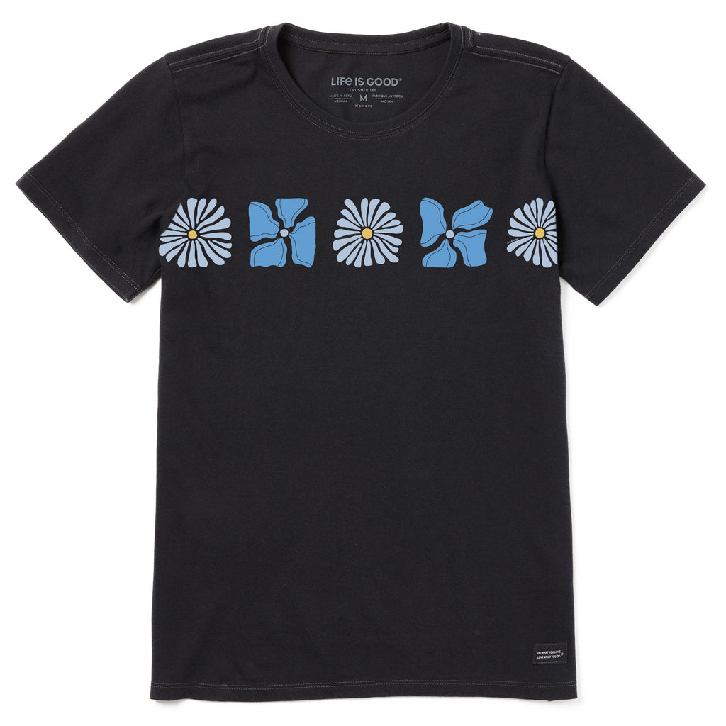 Women's Woodblock Floral Short Sleeve Crusher Tee product image 1