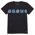 Women's Woodblock Floral Short Sleeve Crusher Tee product image 1