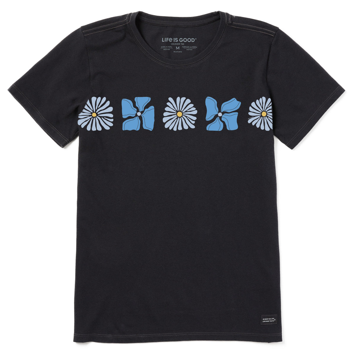 Women's Woodblock Floral Short Sleeve Crusher Tee product image 1
