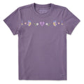Women's Floral Butterfly Heart Short Sleeve Crusher Tee product image 1