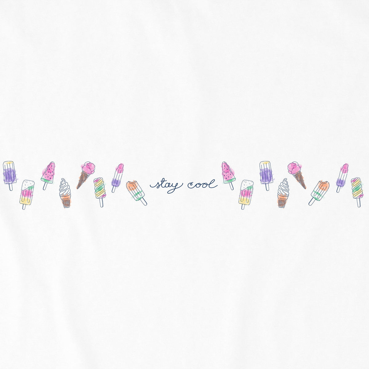 Women's Ice Cream Stay Cool Short Sleeve Crusher Tee product image 2