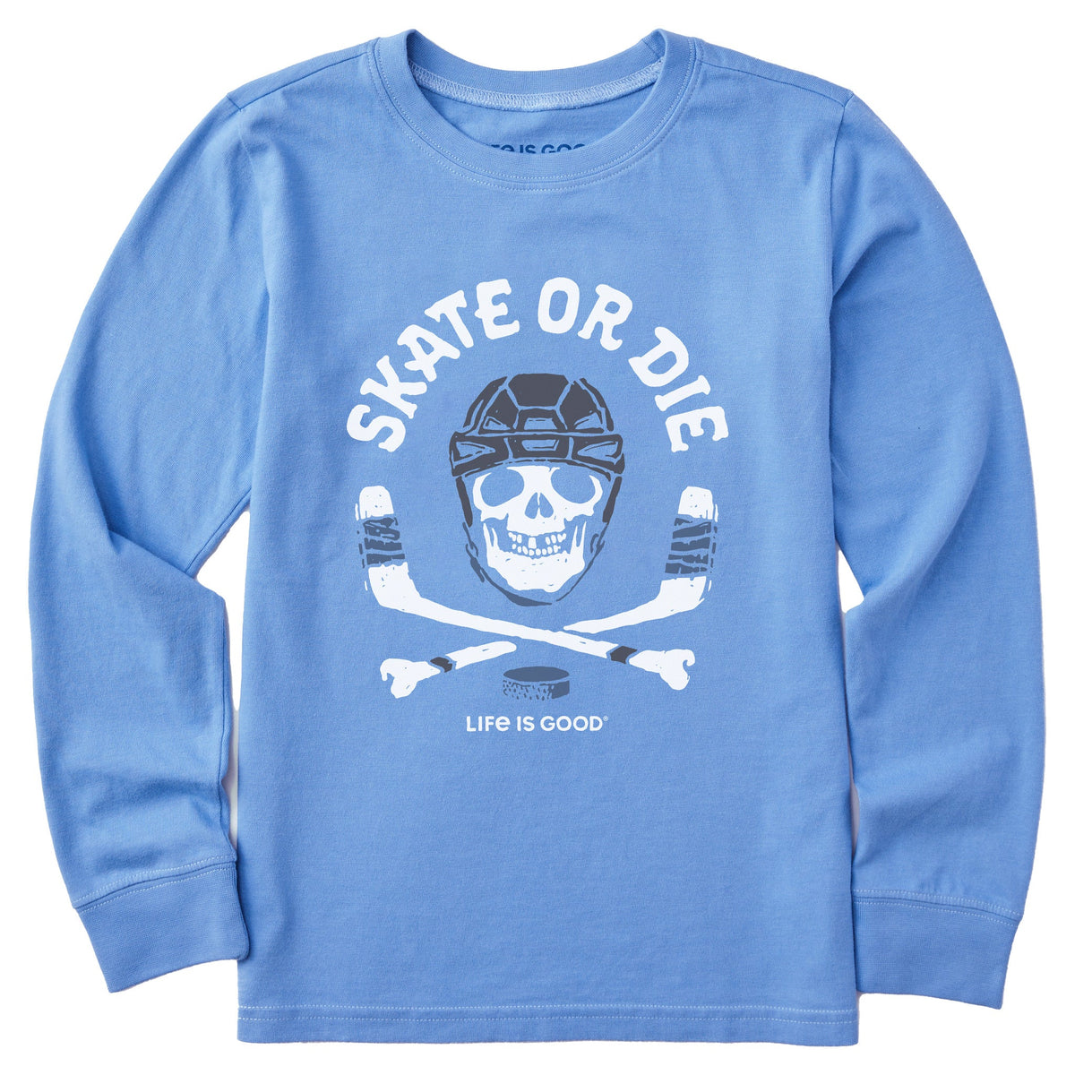 Kids Skate or Die Hockey Long Sleeve Crusher Tee product image 1