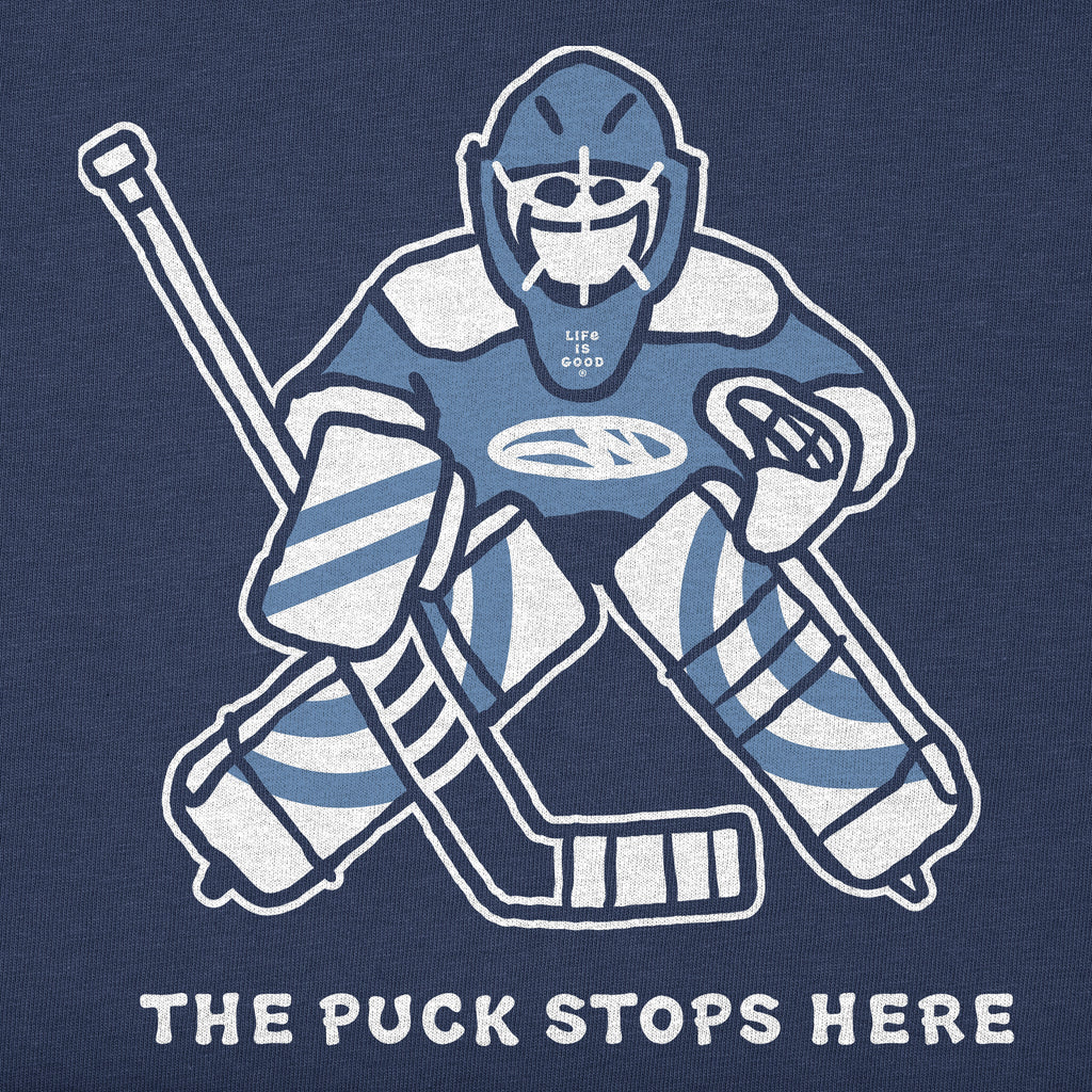 Kids The Puck Stops Here Long Sleeve Crusher Tee product image 2