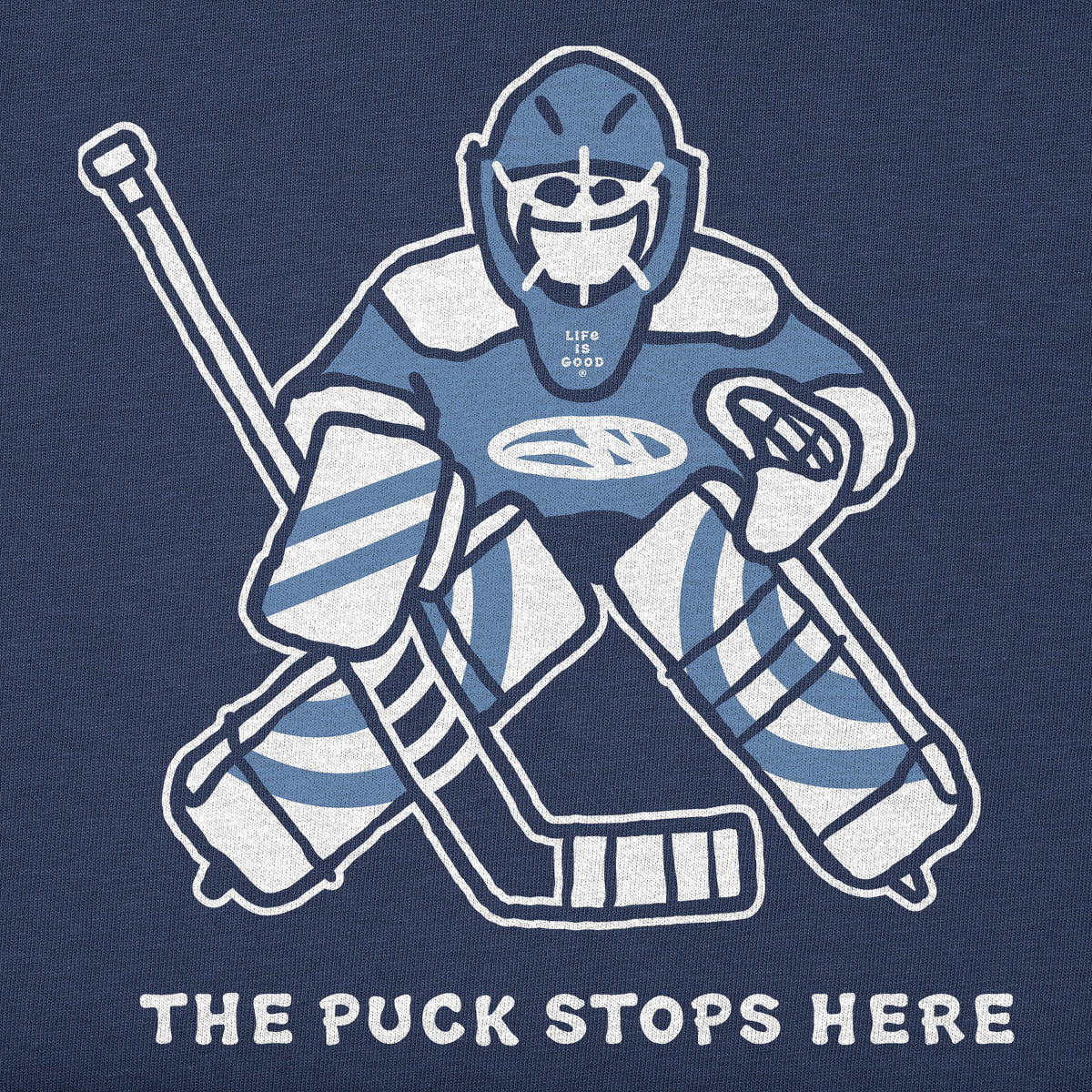 Kids The Puck Stops Here Long Sleeve Crusher Tee product image 2