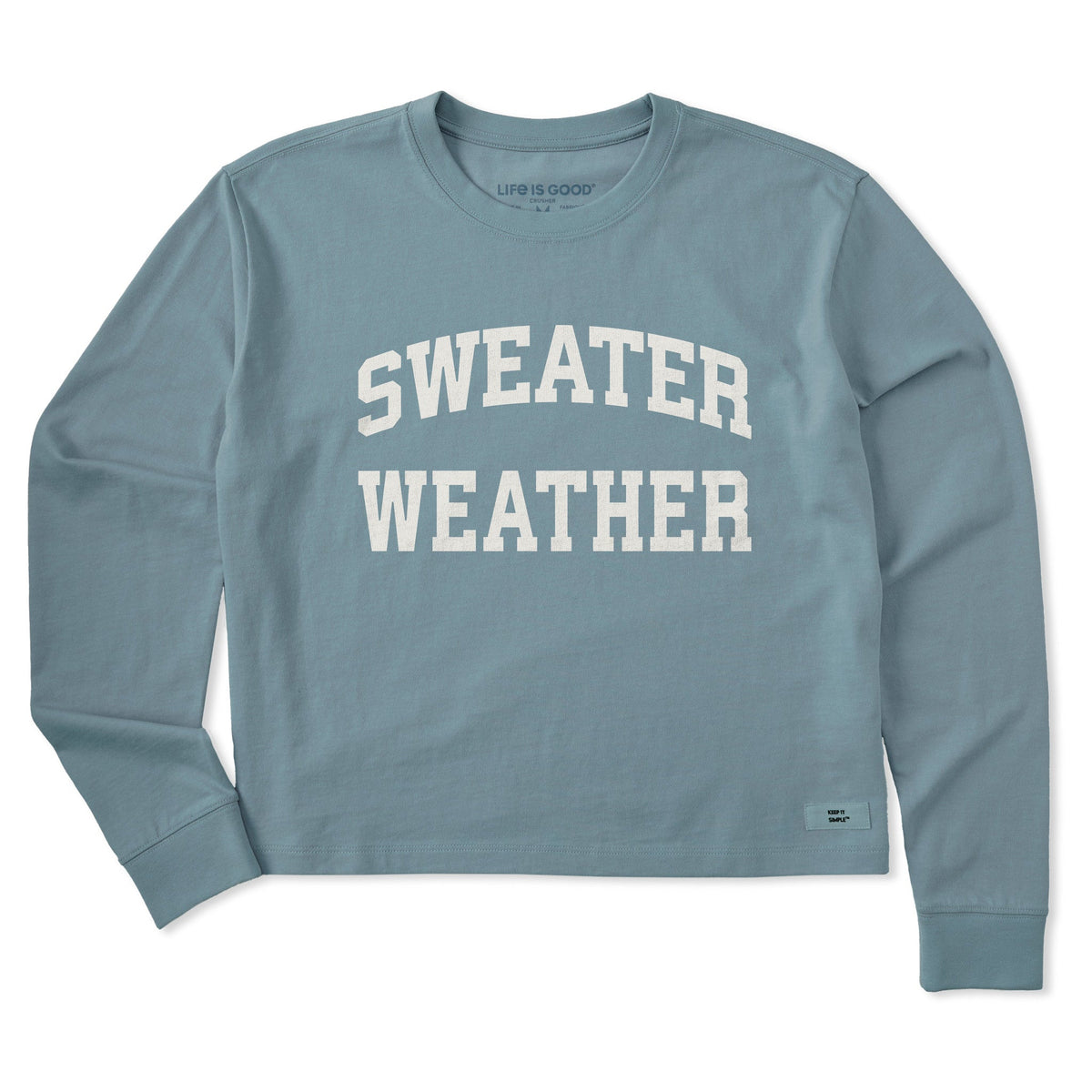Women's Sweater Weather Arch Long Sleeve Crusher Boxy Tee product image 1
