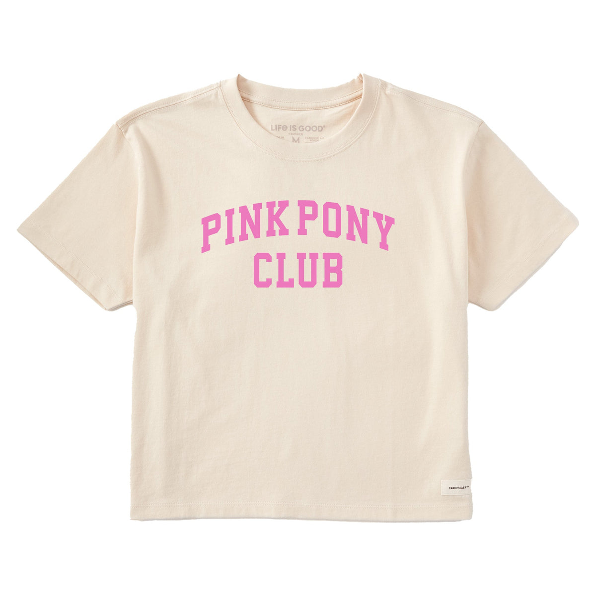 Women's Pink Pony Club Arch Short Sleeve Crusher Boxy Tee product image 1
