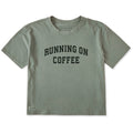 Women's Running on Coffee Arch Short Sleeve Crusher Boxy Tee product image 1