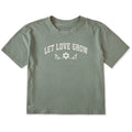 Women's Let Love Grow Arch Short Sleeve Crusher Boxy Tee product image 1
