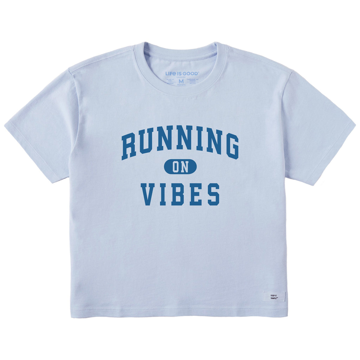 Women's Running on Vibes Arch Short Sleeve Crusher Boxy Tee product image 1