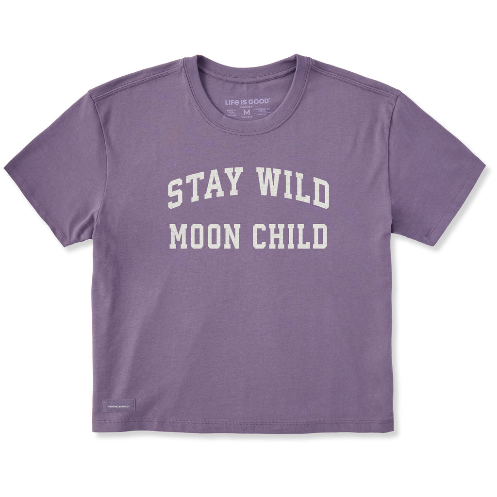 Women's Stay Wild Moon Child Arch Short Sleeve Crusher Boxy product image 1