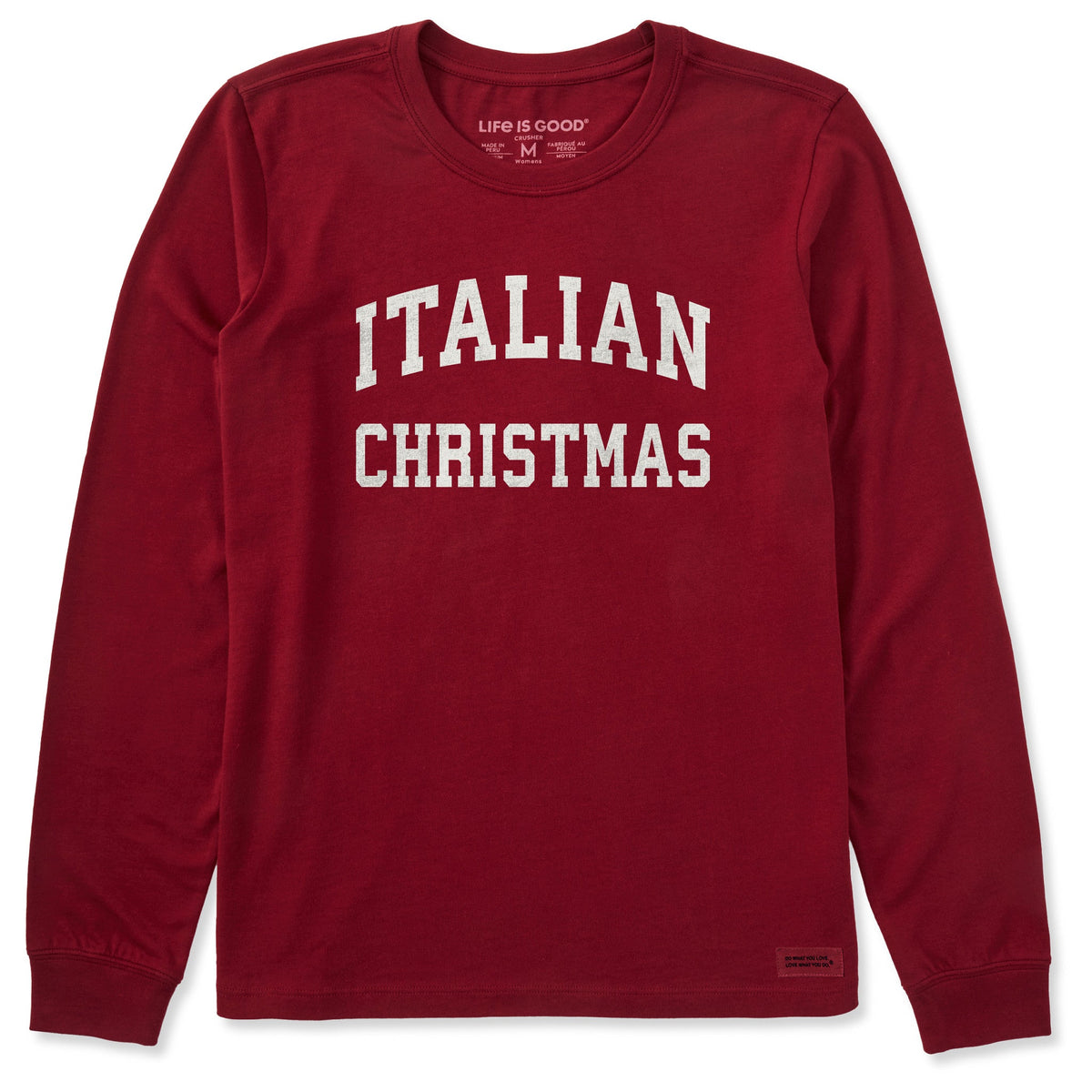 Women's Italian Christmas Arch Long Sleeve Crusher Tee product image 1