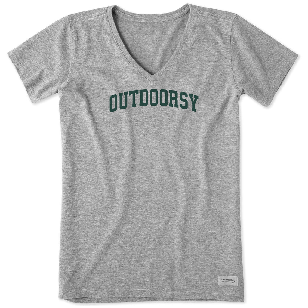 Women's Outdoorsy Arch Short Sleeve Crusher Vee product image 1