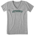 Women's Outdoorsy Arch Short Sleeve Crusher Vee product image 1