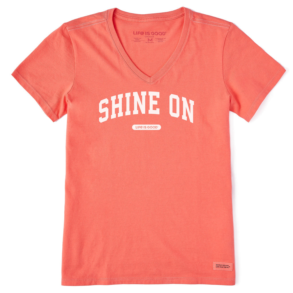 Women's Shine On Arch Short Sleeve Crusher Vee product image 1