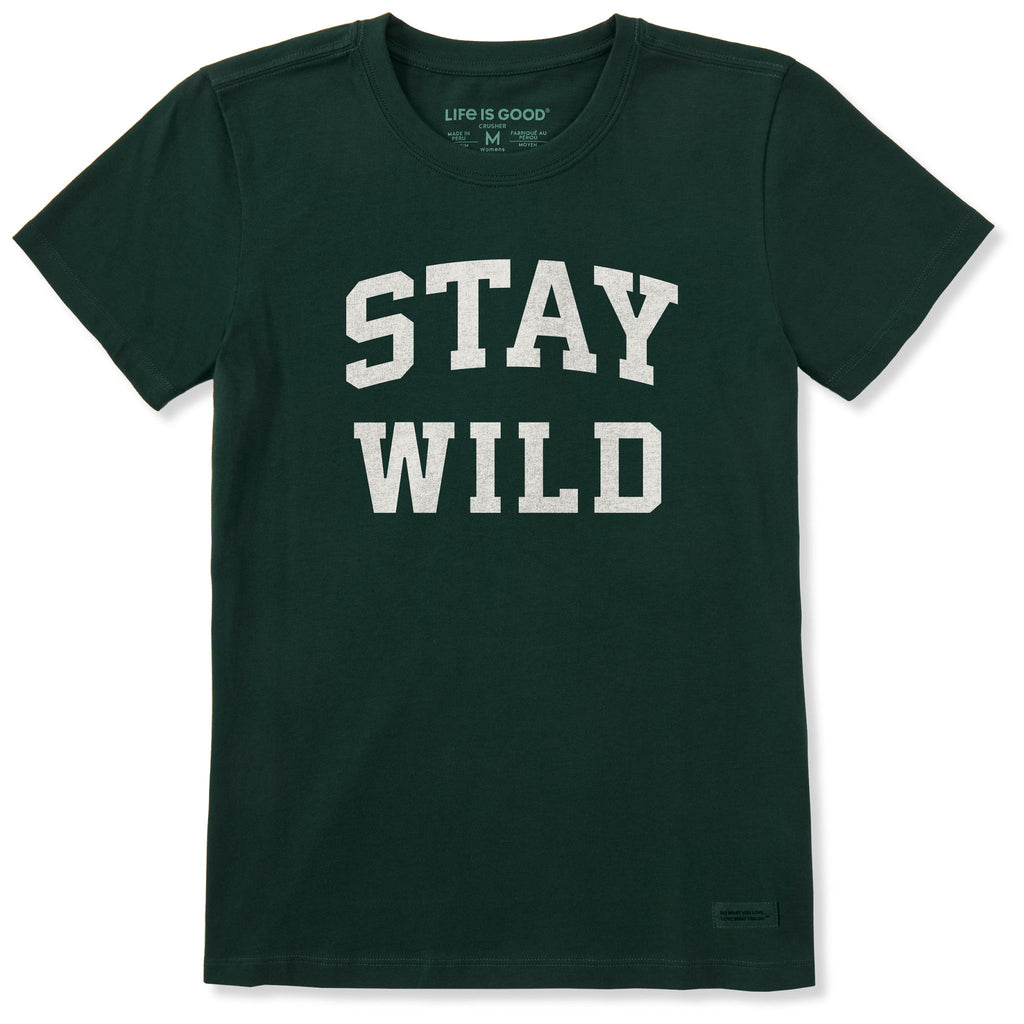 Women's Stay Wild Arch Short Sleeve Crusher Tee product image 1