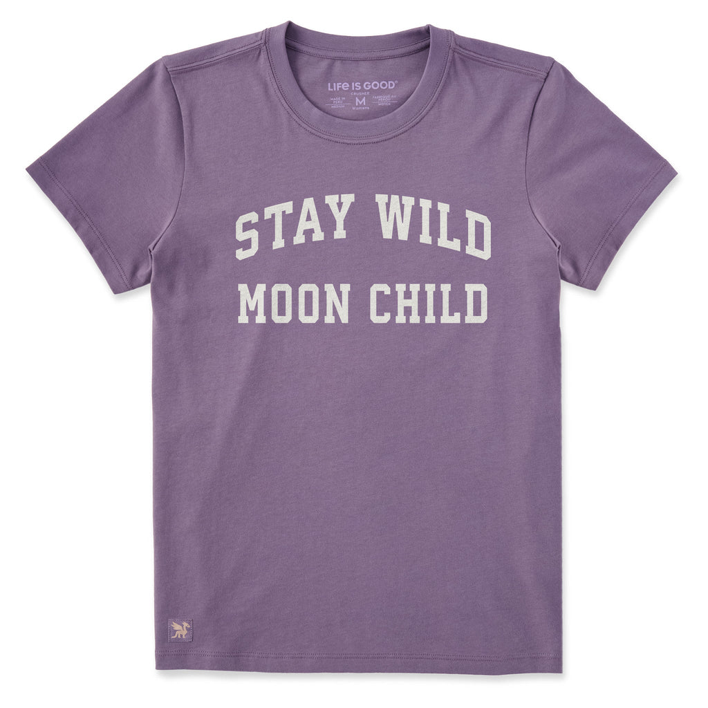 Women's Stay Wild Moon Child Arch Short Sleeve Crusher Tee product image 1