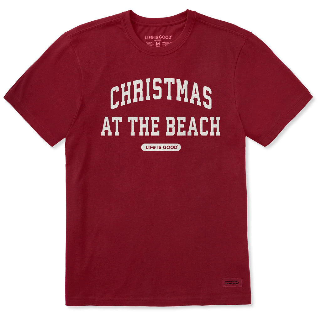 Men's Christmas at the Beach Arch Short Sleeve Crusher Tee product image 1