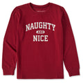 Kids Naughty and Nice Arch Long Sleeve Crusher Tee product image 1