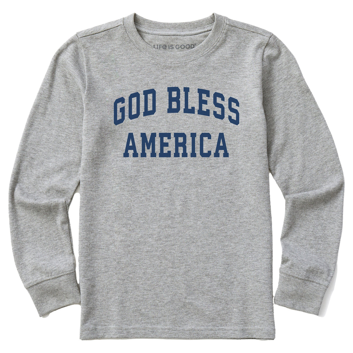 Kids God Bless America Arch Long Sleeve Crusher Tee product image 1