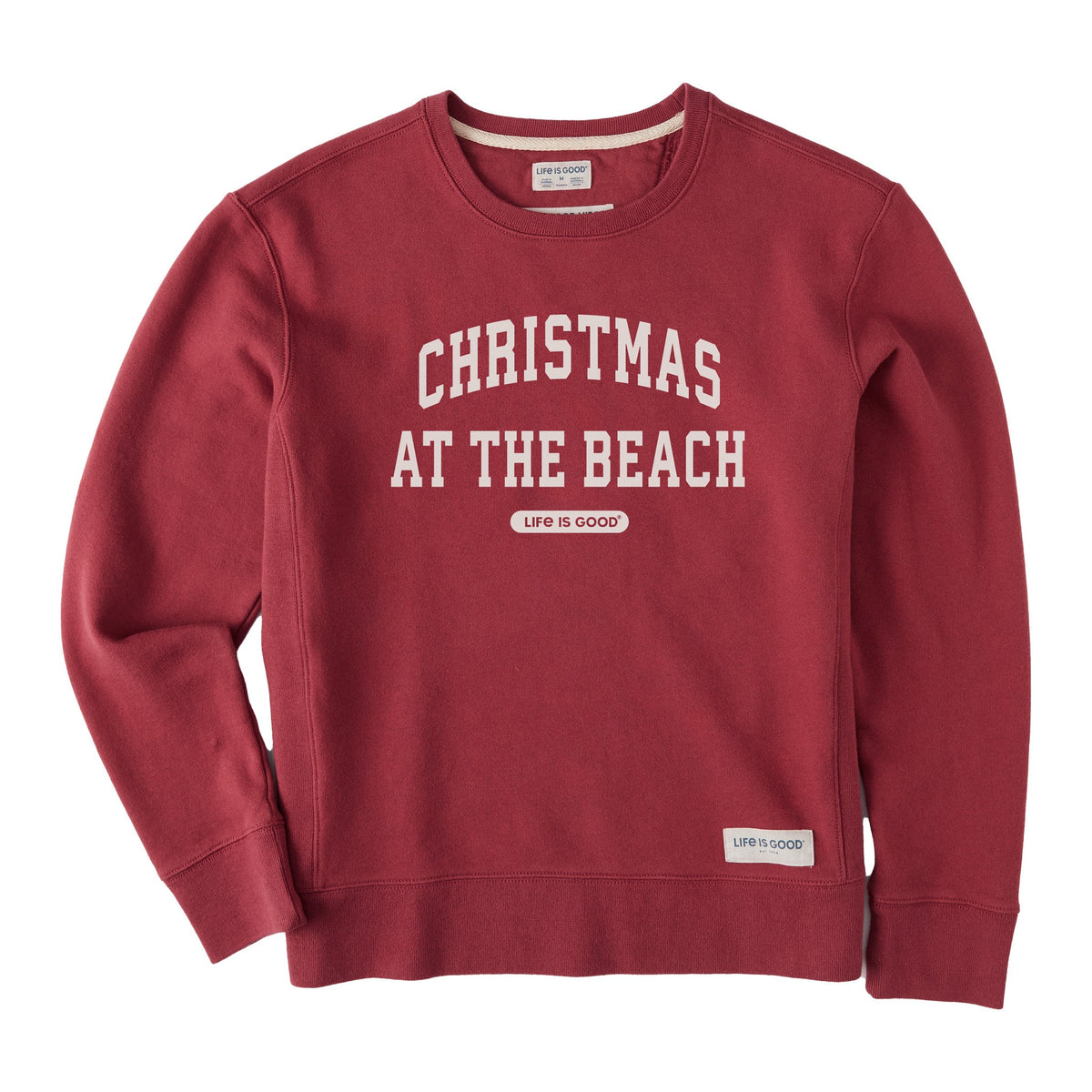 Women's Christmas at the Beach Arch Simply True Fleece Crew
